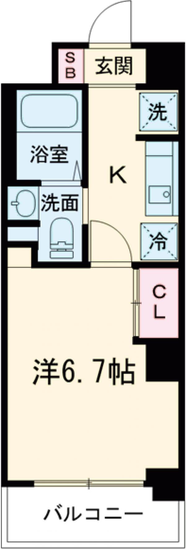 インプルーブ桜上水の間取り