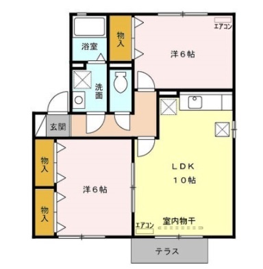 ロイヤルコリーヌBの間取り