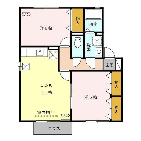 ロイヤルコリーヌCの間取り