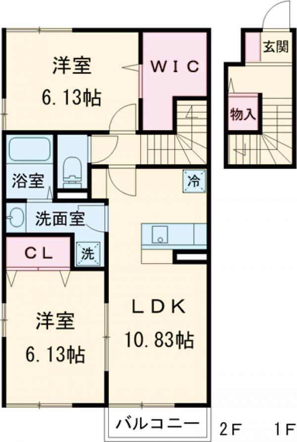 シャルマン高野台の間取り