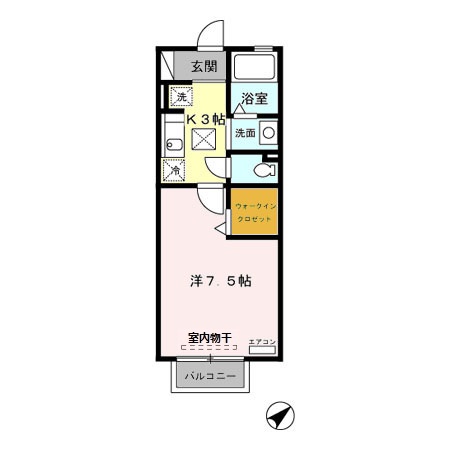 セジュール富士見の間取り