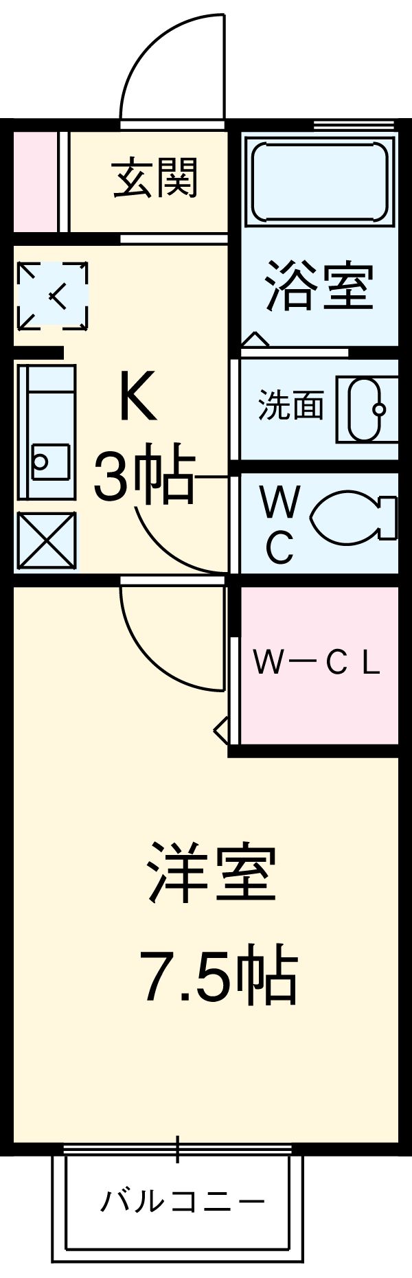 セジュール富士見の間取り