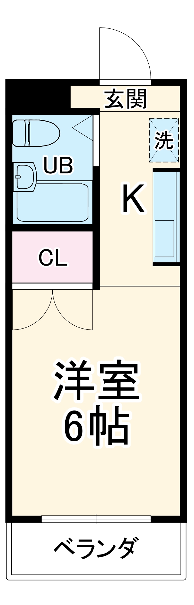 熊谷朝日第二ハイツの間取り