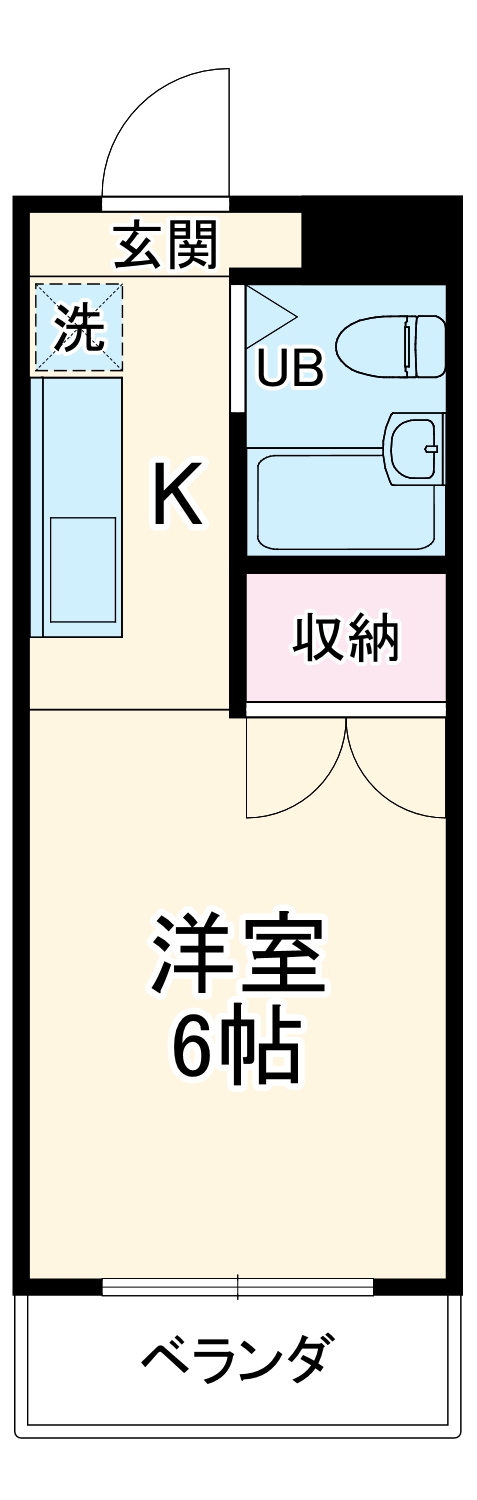 熊谷朝日第二ハイツの間取り