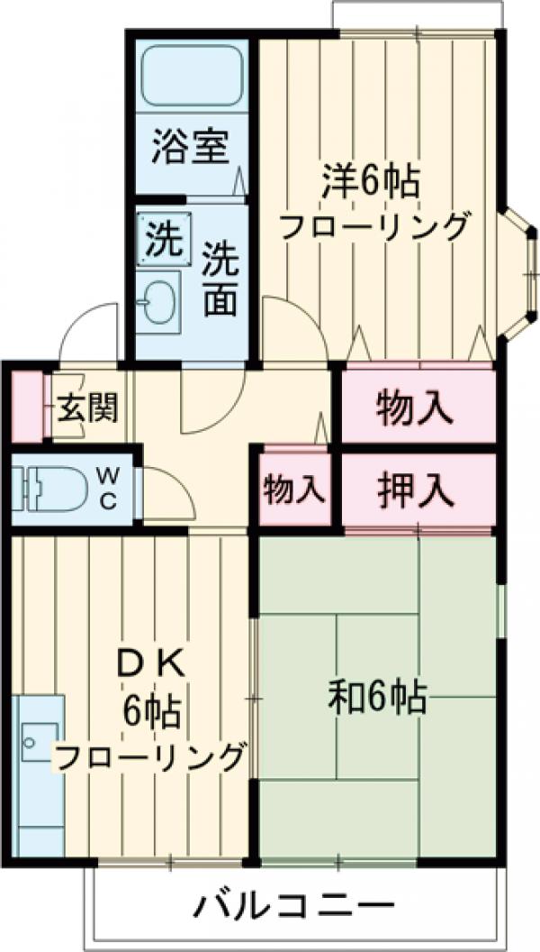 ツインズハイツＡの間取り
