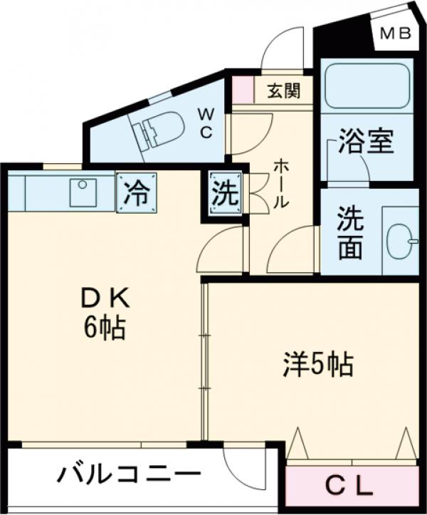 レジディア笹塚の間取り