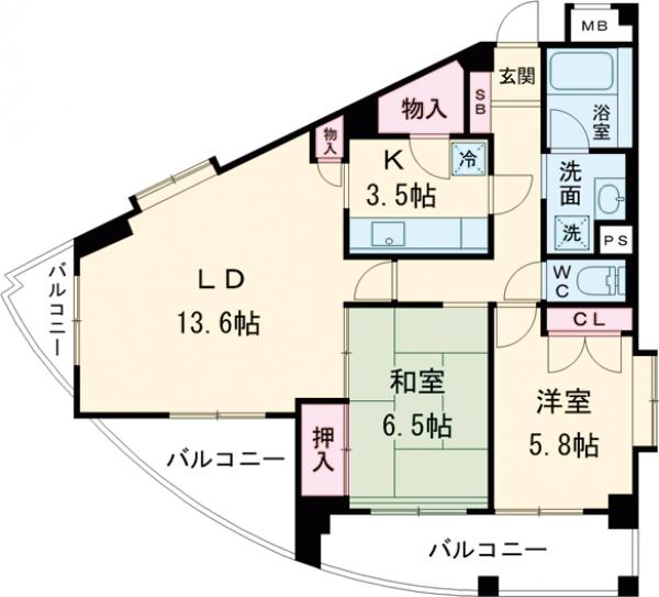 パインヒル上町の間取り