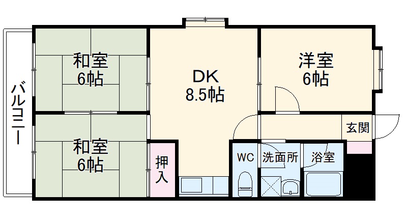 サンテラス花の木の間取り