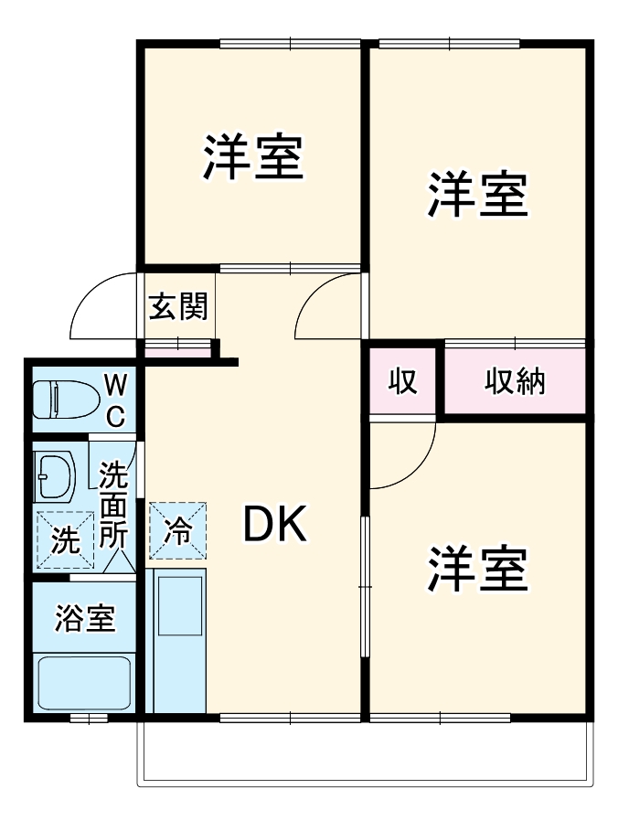 サンシティA&K Aの間取り