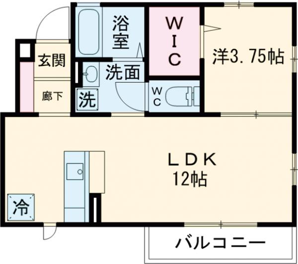 ボヌール Cの間取り