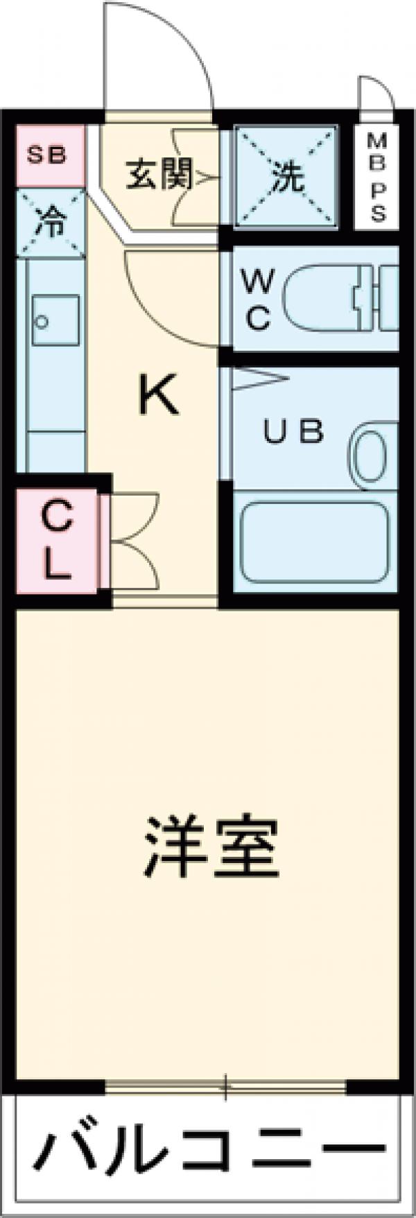 ルーブル芦花公園・313号室の間取り