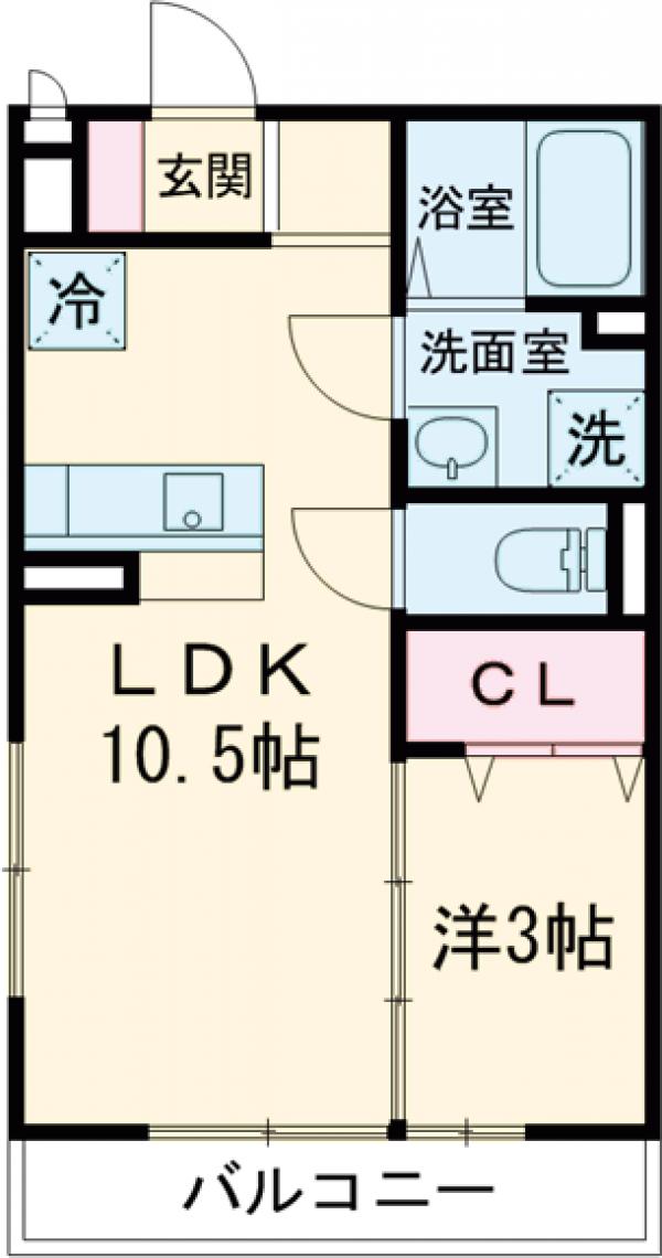 ディアコートKHⅡの間取り