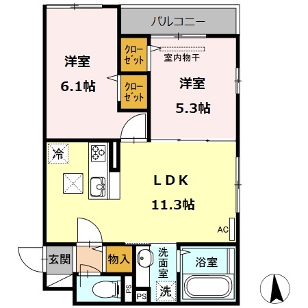 ウィンダムSKの間取り