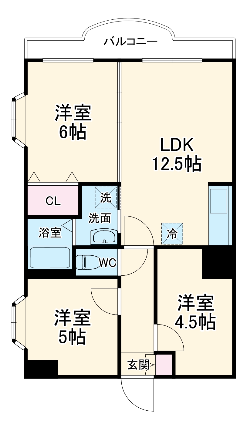 レジダンスボヌール籠原の間取り