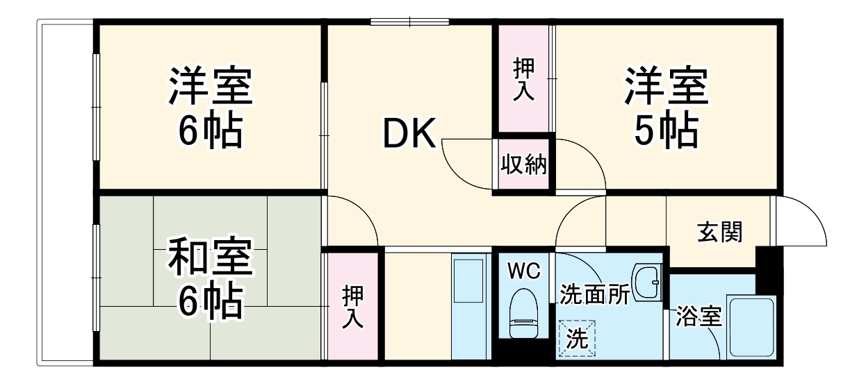 城所マンションの間取り