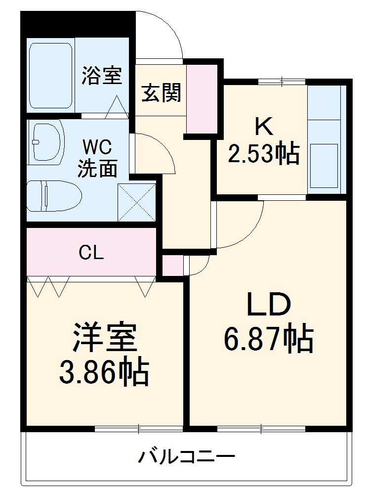 YKゴールデンⅢの間取り