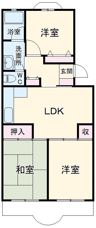 ダイヤモンドマンション1号館の間取り