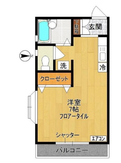 ドミトリーの間取り