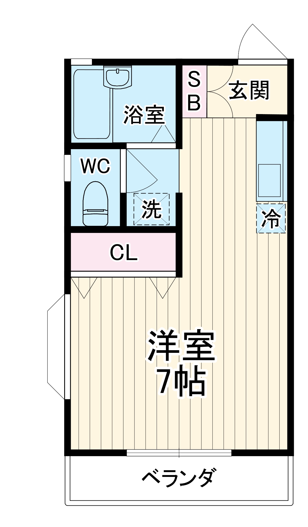 ドミトリーの間取り