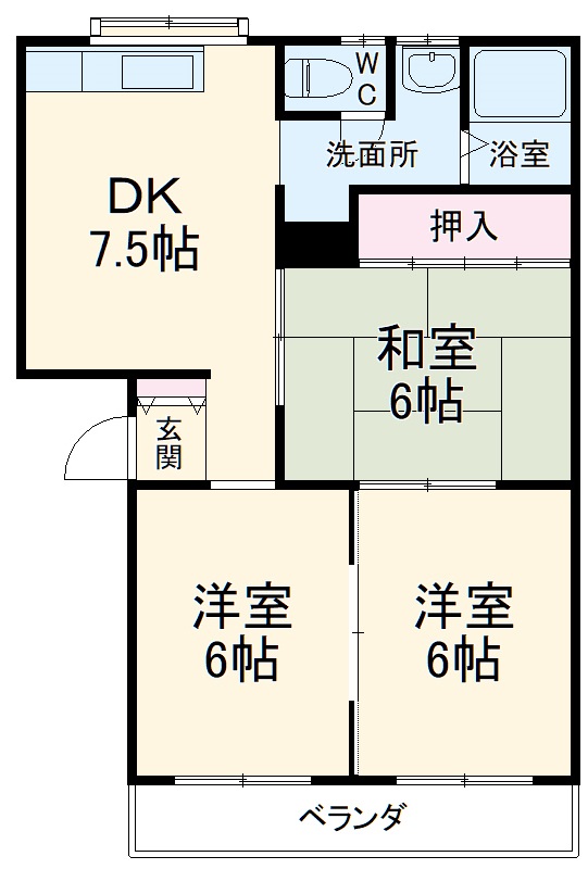 ロイヤルパレスの間取り