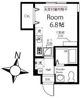 ハーミットクラブハウス千歳船橋の間取り
