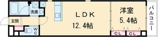 リベルタ世田谷の間取り