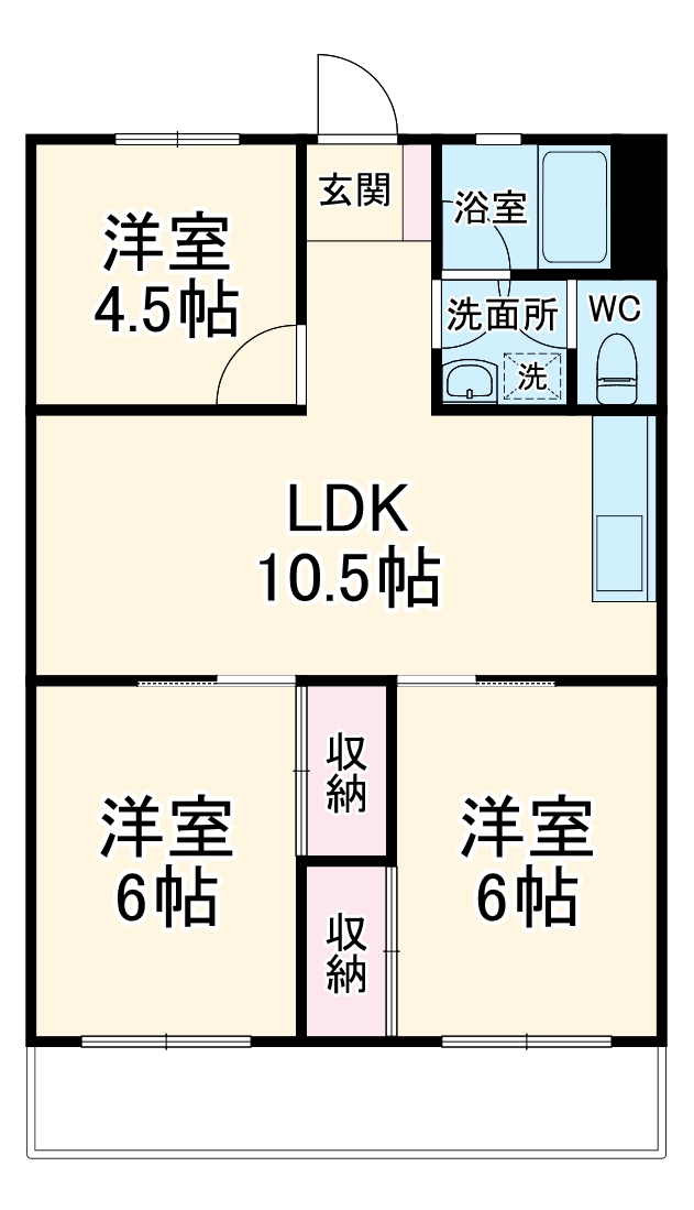 昭和コーポ深谷の間取り