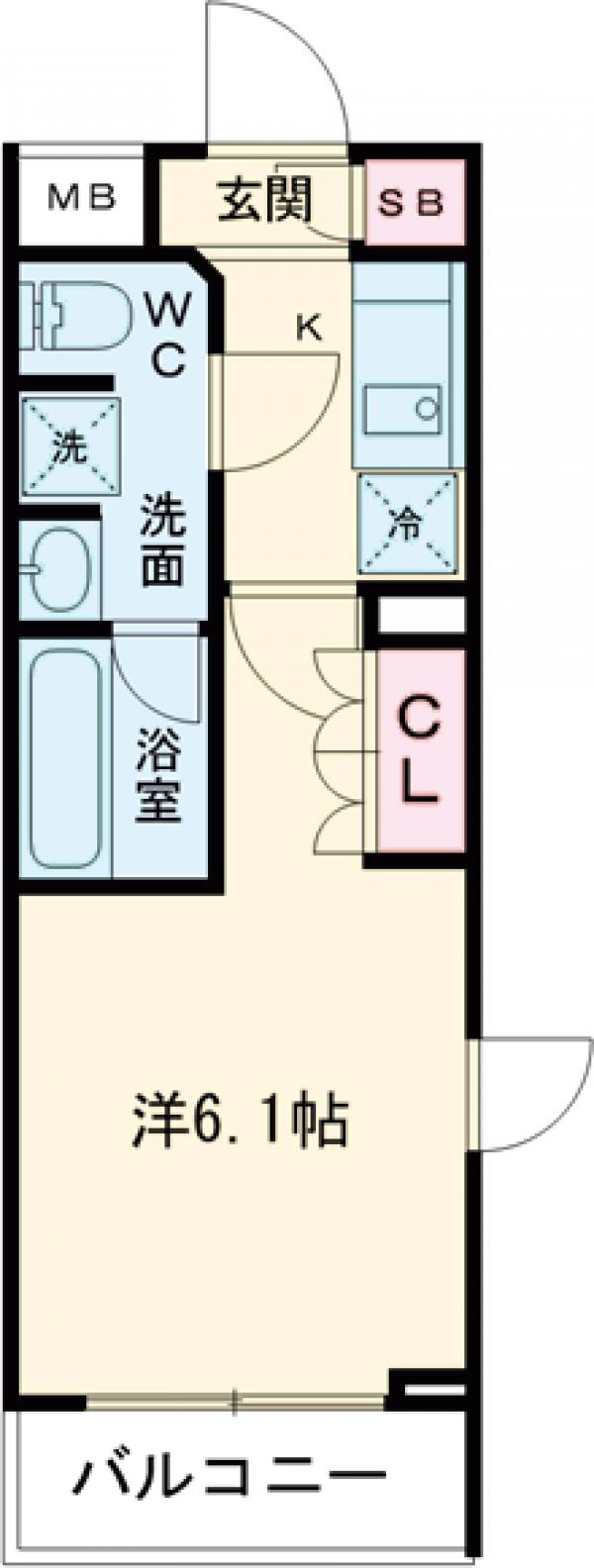 アジールコート品川中延の間取り