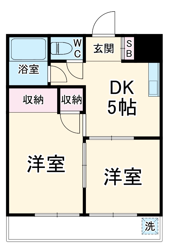多摩川ハイツの間取り