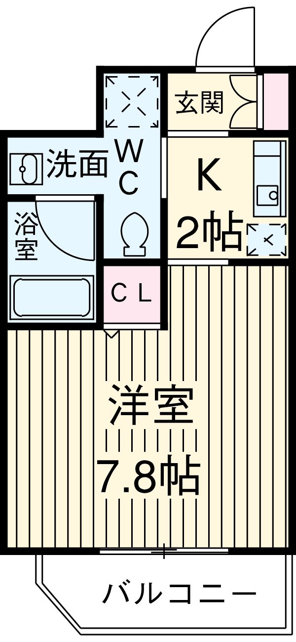 ステージファースト北千住・403号室の間取り