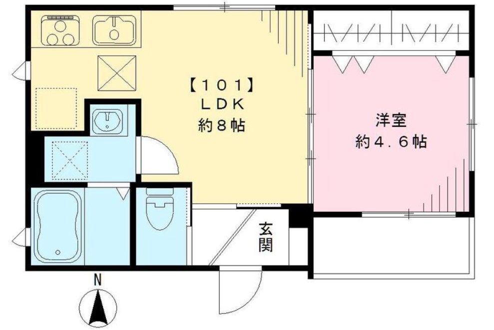 ボンジュール上北沢の間取り