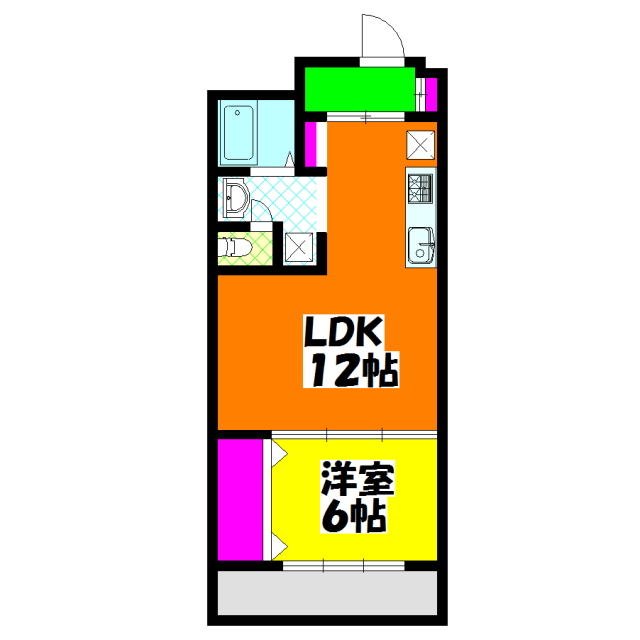 関屋ステーションハイツの間取り