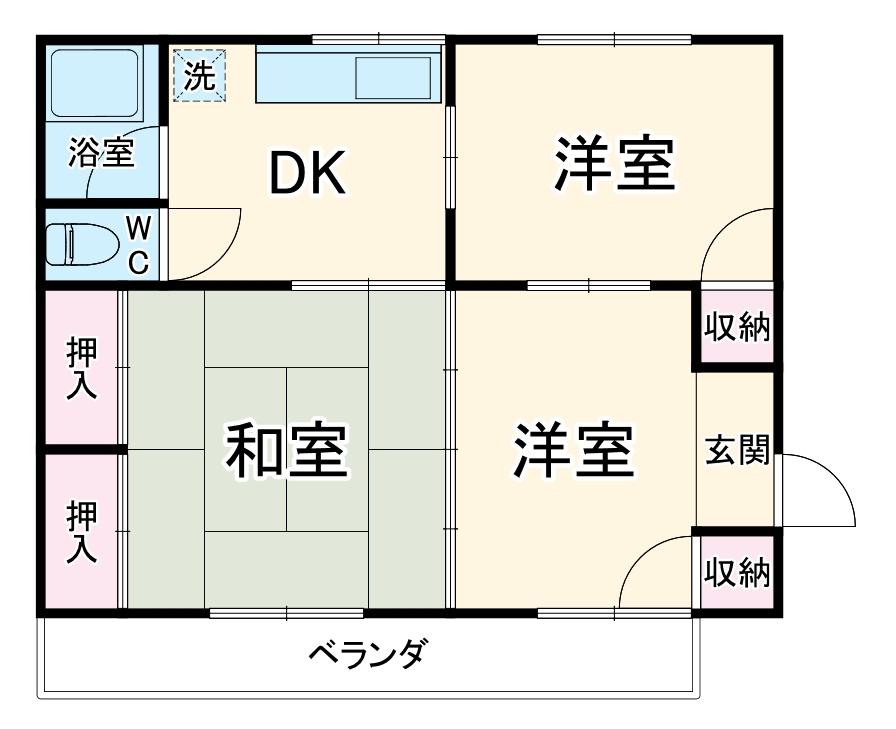 篠崎ビル 1号棟の間取り