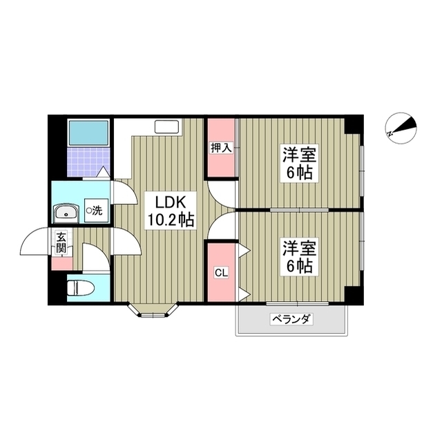 チップインハイツの間取り