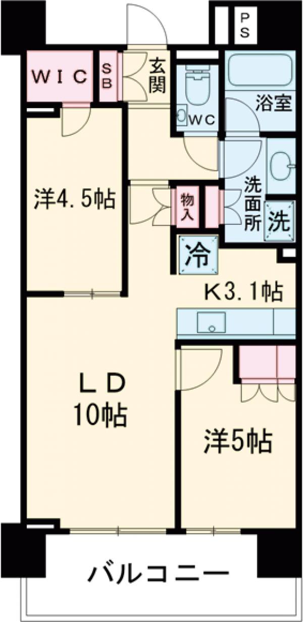 ベリスタ高井戸駅前の間取り