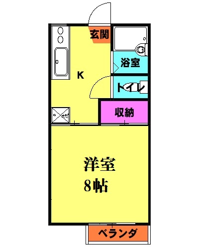 明栄ハイツの間取り