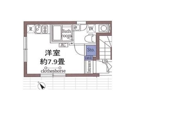 ルシオ北千住の間取り