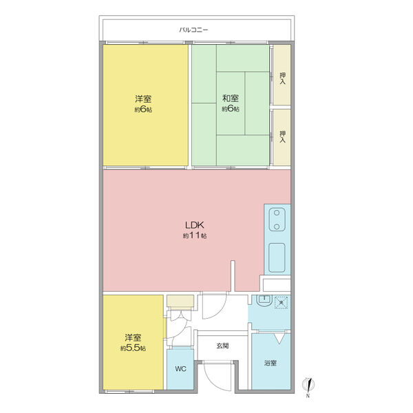 レジデンス高畑の間取り