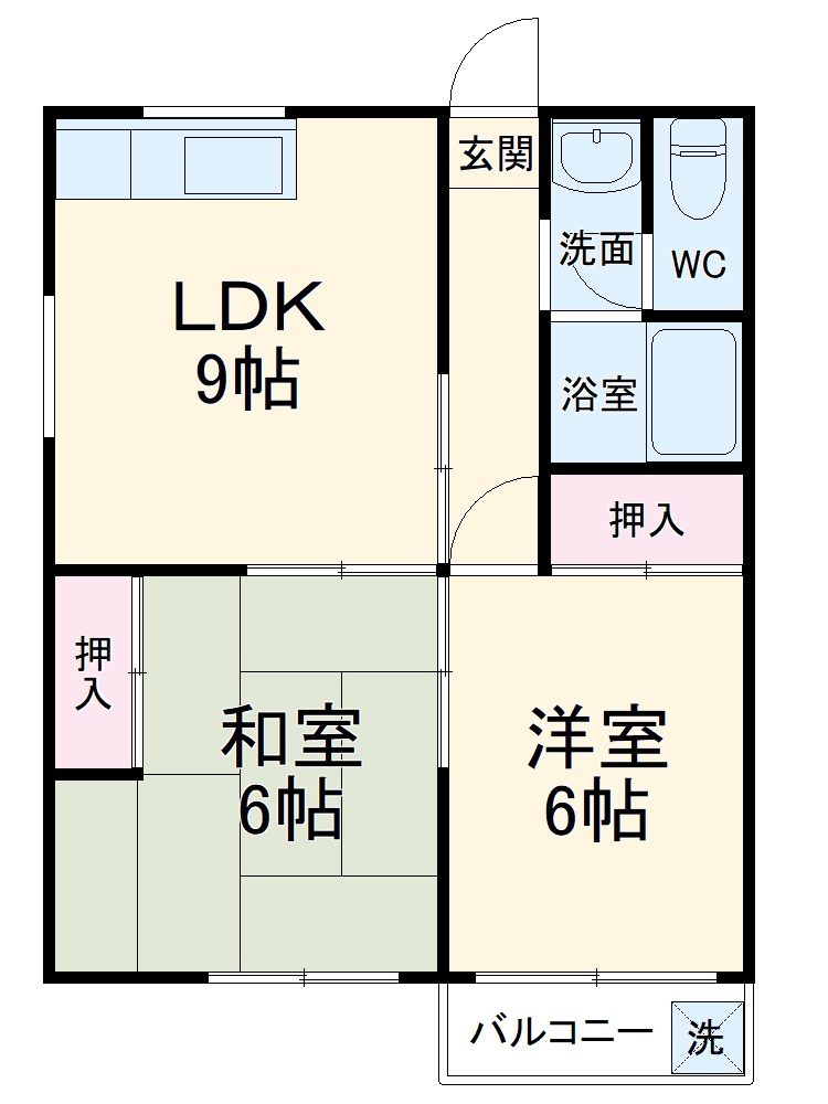 メゾンあらこの間取り