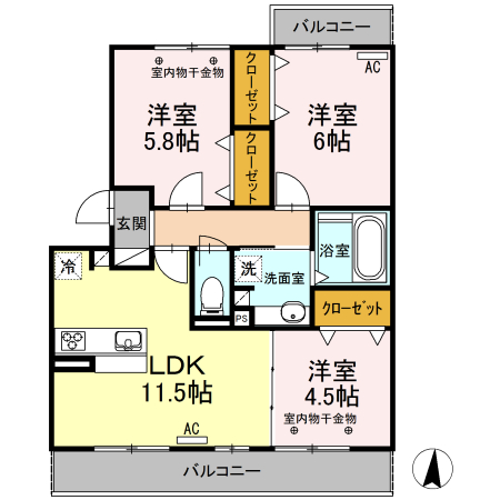 Royal Win’sの間取り