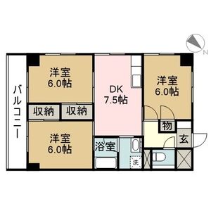 バロワール宝神の間取り