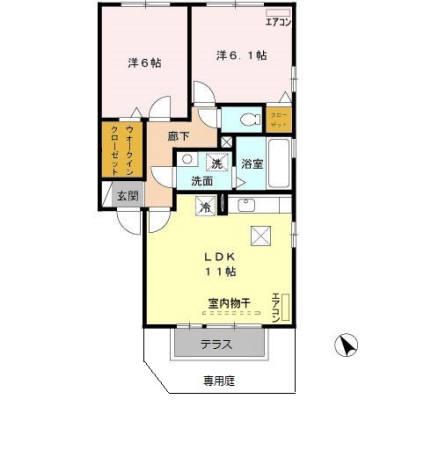 エスポワールDの間取り