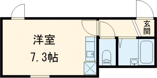 リブ千住・205号室の間取り
