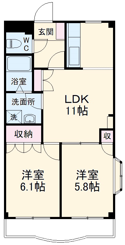マンションソレイユの間取り