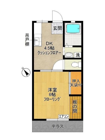 リバーサイドハイツNo.2の間取り