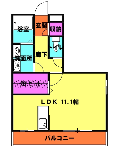 メゾン　グリーンヒルの間取り