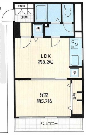 杉並東洋マンションの間取り