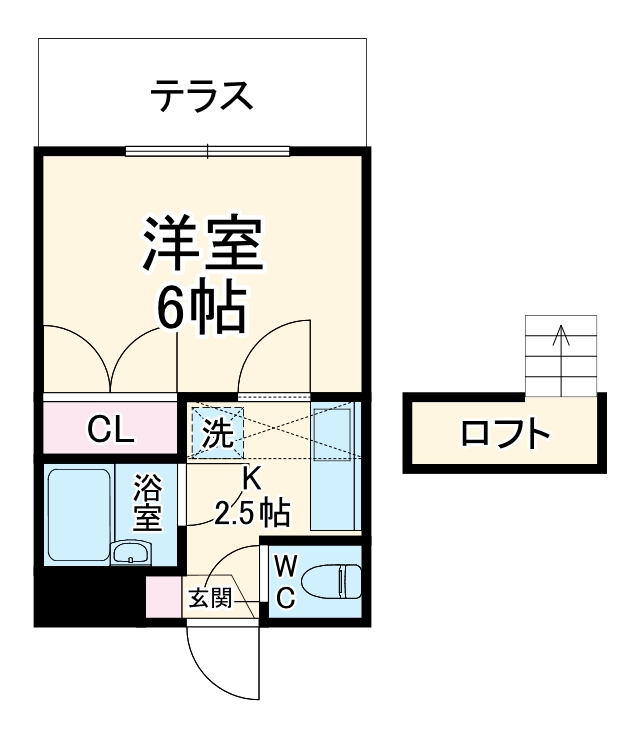フジパレス行田弐番館・103号室の間取り