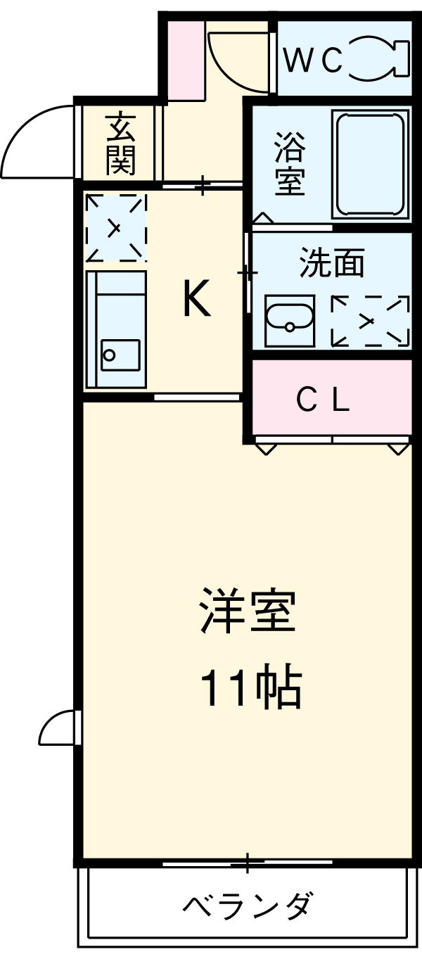 ティーワン緑町の間取り