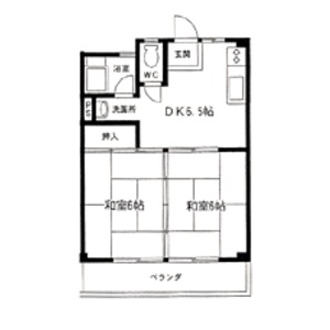 ドミール服部B棟の間取り